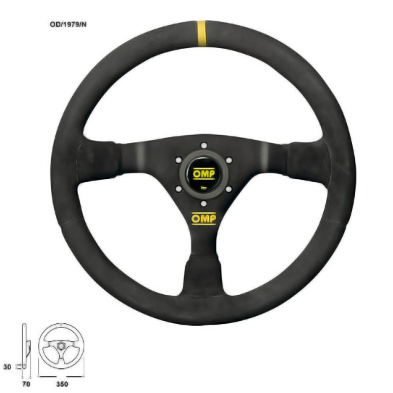 OMP】WRC ステアリングホイール 350mm