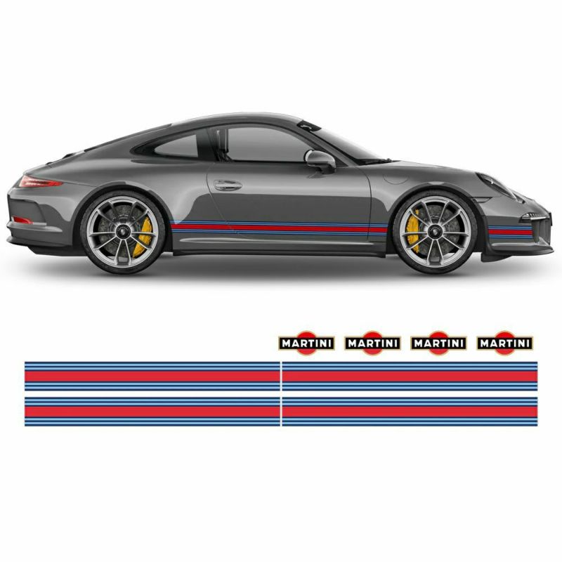 ポルシェ 911 サイド デカール MARTINI 1999年以降モデル