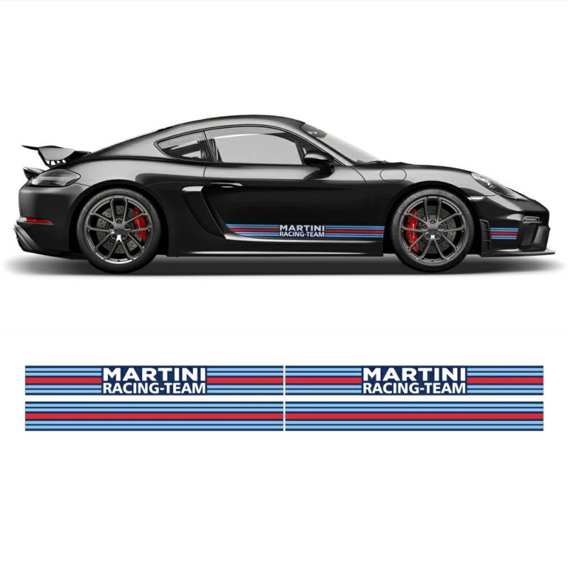 ポルシェ ボクスター/ケイマン サイド デカール MARTINI RACING