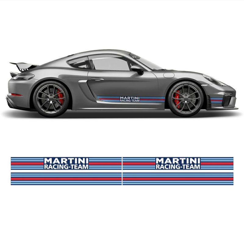 ポルシェ ボクスター/ケイマン サイド デカール MARTINI RACING