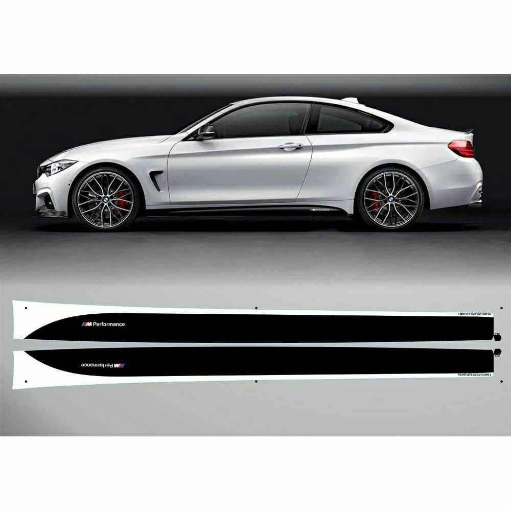 BMW F32 F33 F36 Mパフォーマンス サイドスカートフィルム BMW ☆BMW純正☆BMW M Performance サイド・スカート・フィルム 左右