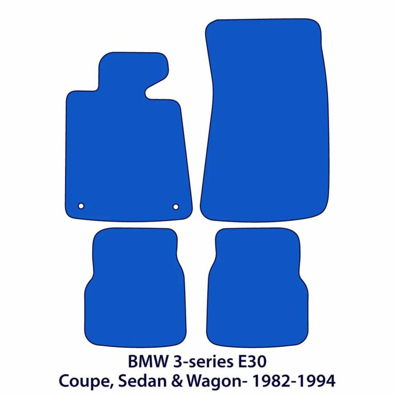 BMW 3シリーズ(E30) フロアマット 4点セット ベージュ 左ハンドル車