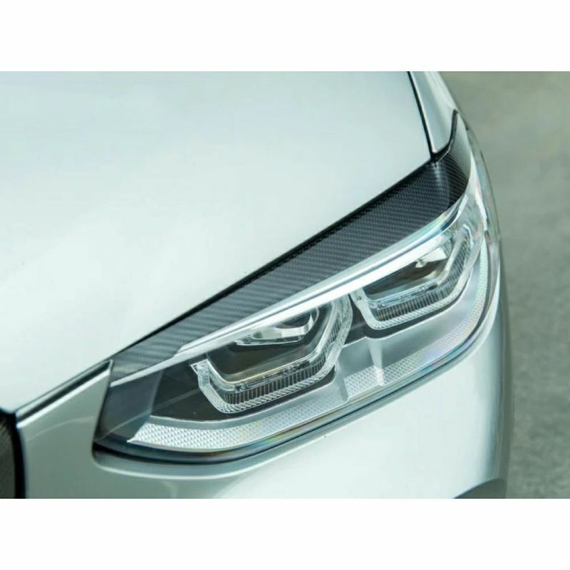 BMW X4シリーズ(G02)カーボンファイバー ヘッドライトカバー 【Auto