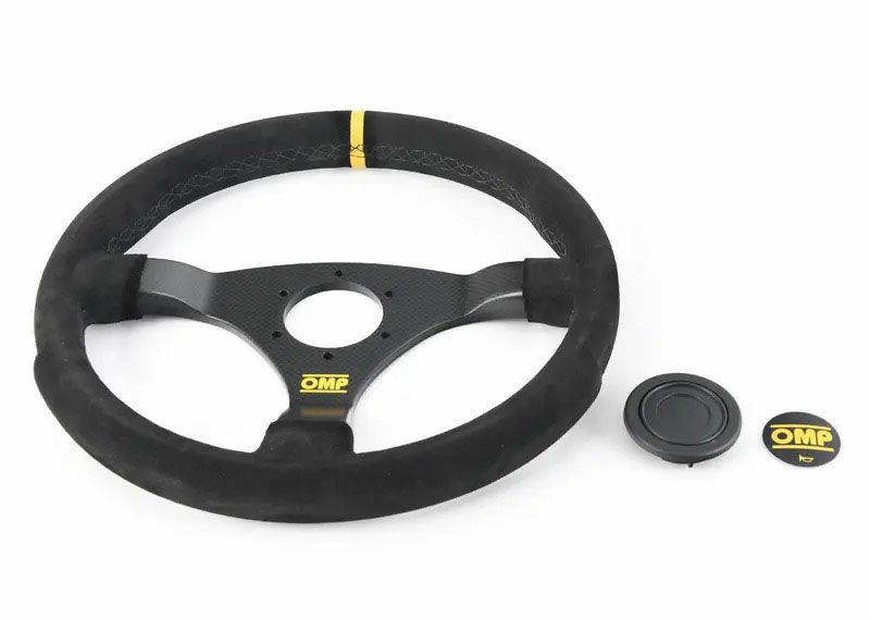 OMP】320 Carbon S カーボンステアリングホイール 320mm(ブラックスエード)