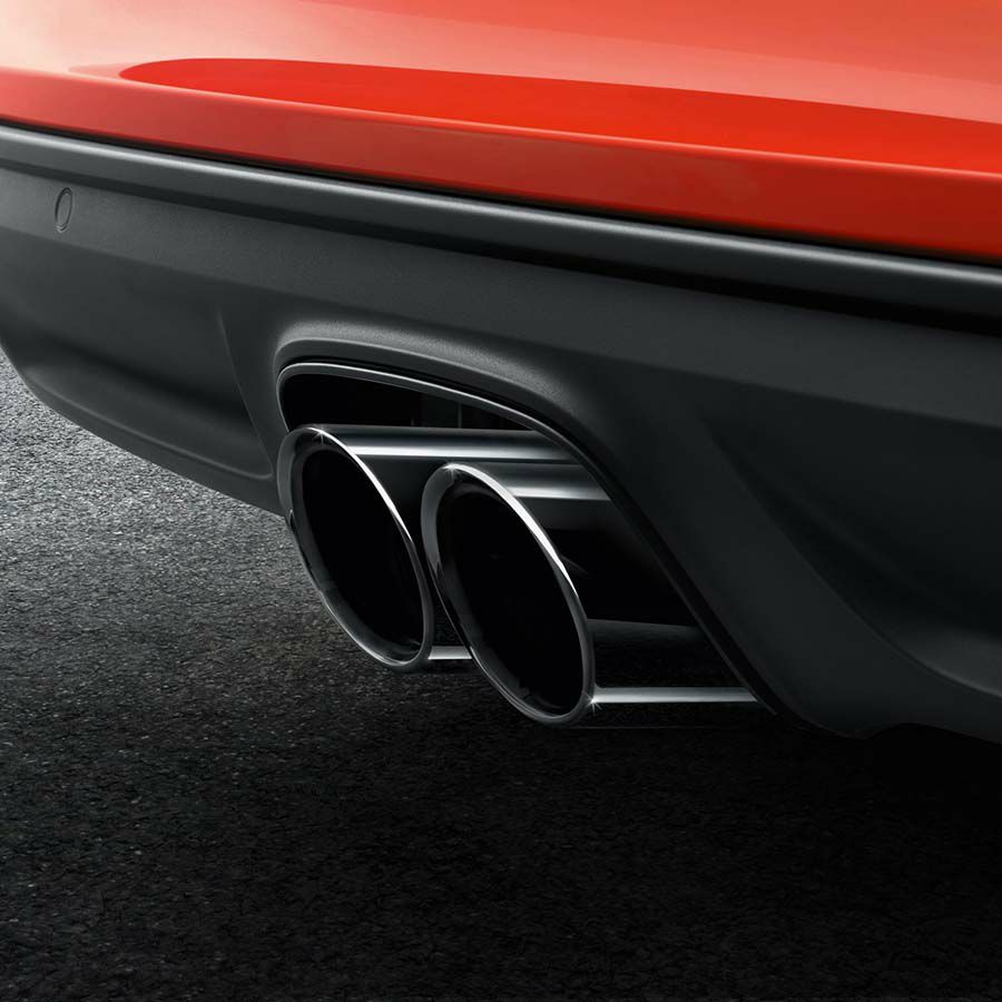 ポルシェ純正】スポーツテールパイプ(ブラック) ポルシェ 718(982  