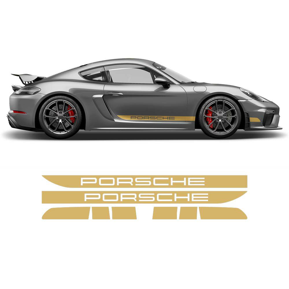 ポルシェ 981ボクスター／ケイマン ワンカラー・サイドレーシングデカール