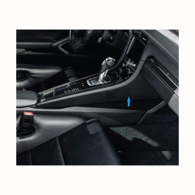 けんけん　ブラックレザー　センターコンソールカバー　718、991、981 けんけん ブラックレザー センターコンソールカバー 718、991